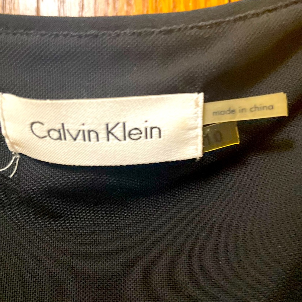 Calvin Klein ruched Little Black Sexy Dress